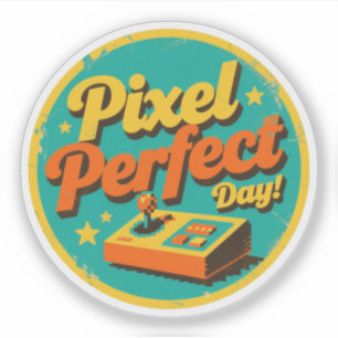 Pixel Perfect Day Funny Retro Gaming Design