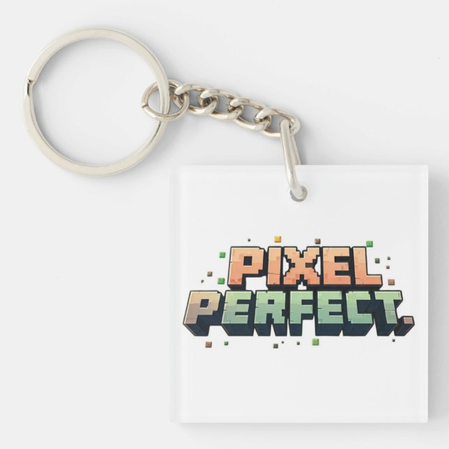 Pixel Perfect  Key Ring (Front)
