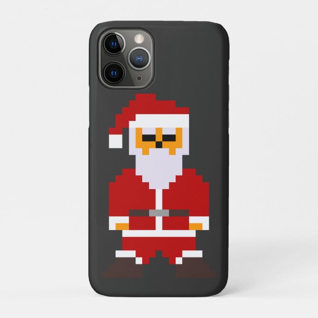 Pixel Pose Santa Claus Case-Mate iPhone Case (Back)