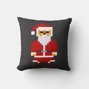 Pixel Pose Santa Claus Cushion