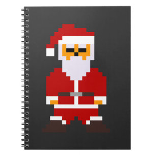 Pixel Pose Santa Claus Notebook