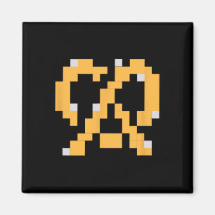 Pixel Pretzel 80s Video Game Easy Halloween Group  Magnet