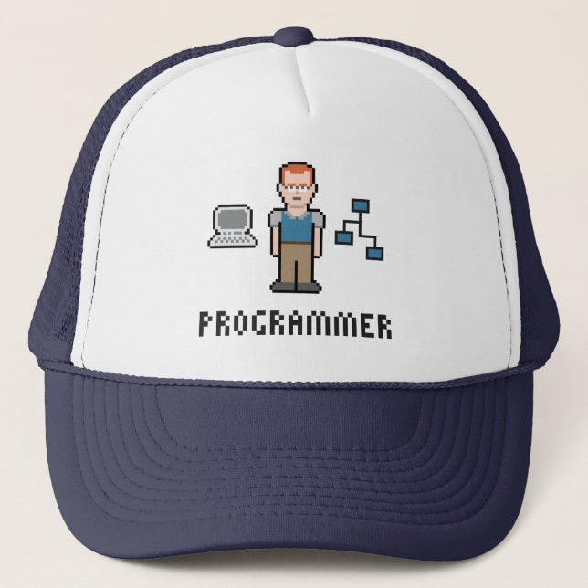 Pixel Programmer Hat (Front)