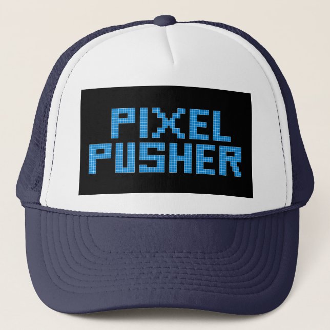 Pixel Pusher Trucker Hat (Front)