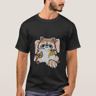 Pixel Raccoon  T-Shirt