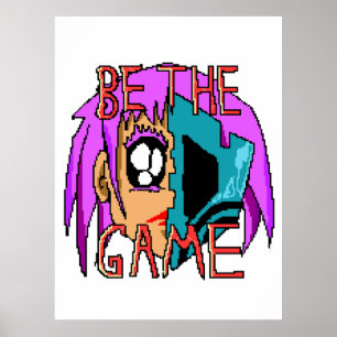 Pixel Rebel Zoe - 8-Bit Character Art Poster