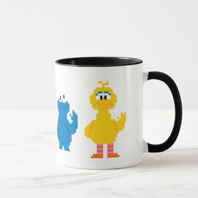 Pixel Sesame Street Characters Mug (Right)