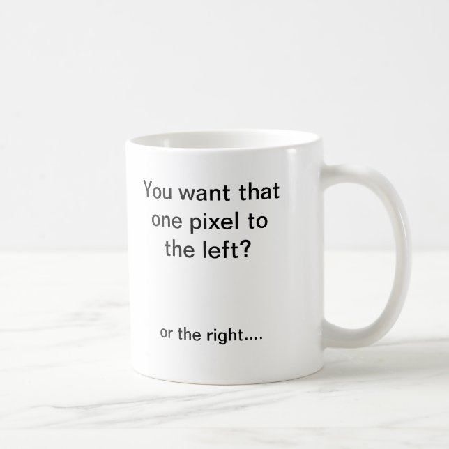 Pixel shifter coffee mug (Right)