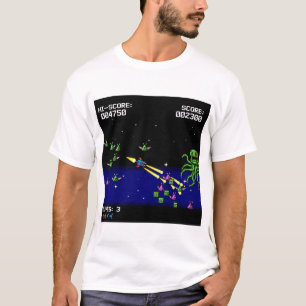 Pixel Starfighter T-Shirt -Retro Space Shooter Tee