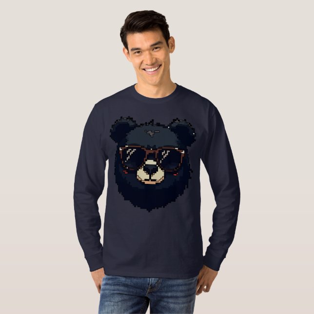 Pixel Strength of the Black Bear T-Shirt (Front Full)