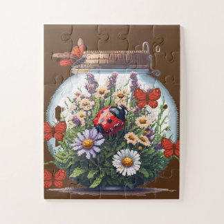 Pixel theme jar puzzle