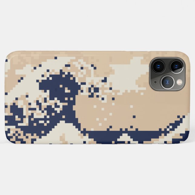 Pixel Tsunami 8 Bit Pixel Art Case-Mate iPhone Case (Back (Horizontal))