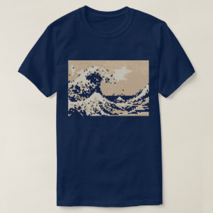 Pixel Tsunami 8 Bit Pixel Art T-Shirt