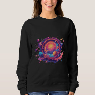 Pixel Universe Portal — The Cosmic Gate Sweatshirt