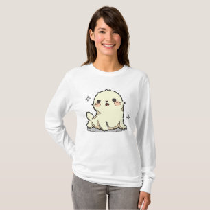 Pixel Whispers of the Harp Seal T-Shirt