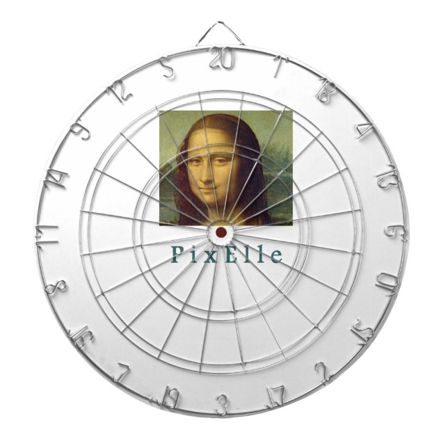Pixel woman dartboard (Front)