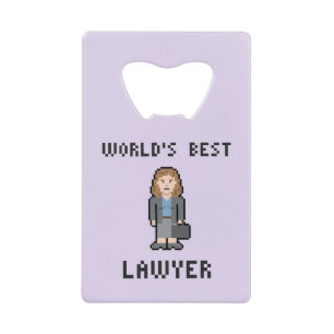Pixel World's Best Female Lawyer Bottle Opener