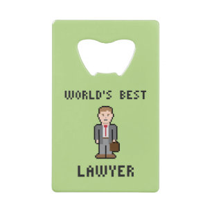 Pixel World's Best Lawyer Bottle Opener