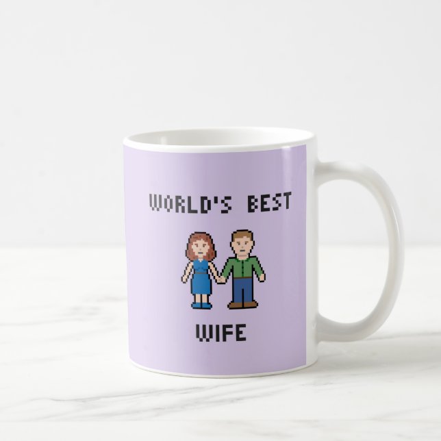 Pixel World's Best Wife Mug (Right)