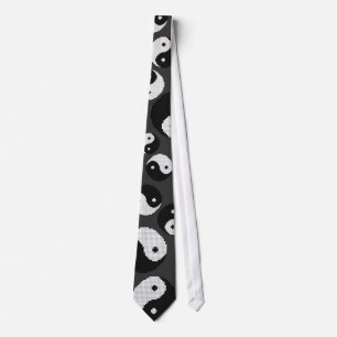 Pixel Yinyang Tie