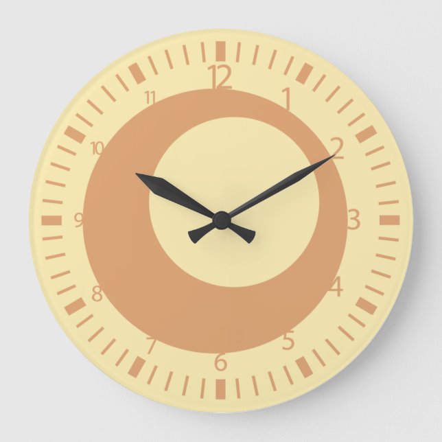 Pixelat Displaced Circles by Masanser Large Clock (Front)