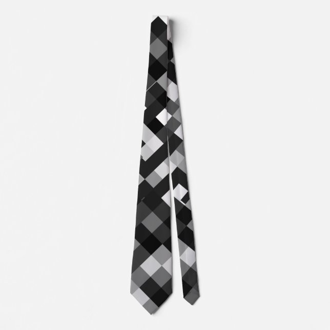 Pixelated blur Pattern Tie (Front)