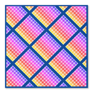 Pixelated Cube Rainbow Retro 80s Gamer Decor Wallpaper