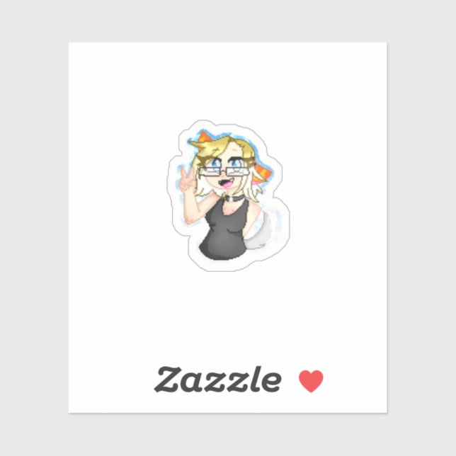 Pixelated Gloryheart Sticker (Sheet)