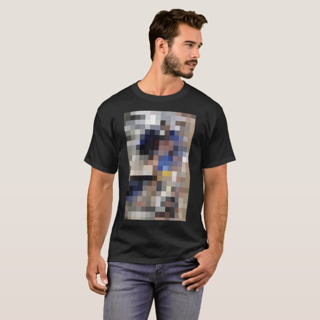 Pixelated Image T-Shirt (Front Full)