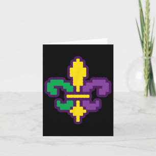 Pixelated Jester Hat Video Gamer E-sports Retro Ma Card