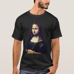 Pixelated Mona Lisa Digital Renaissance Remix Stic T-Shirt
