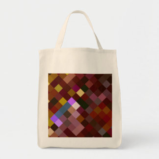 Pixelated Pattern - Brown Tote Bag