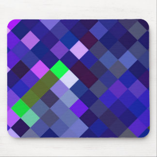 Pixelated Pattern - Indigo Mouse Pad