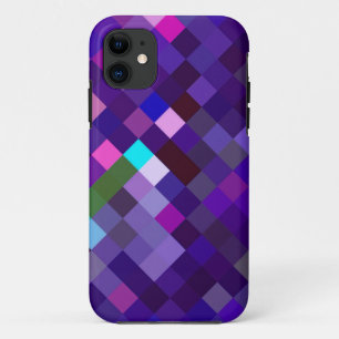 Pixelated Pattern - Purple iPhone 11 Case