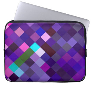 Pixelated Pattern - Purple Laptop Sleeve