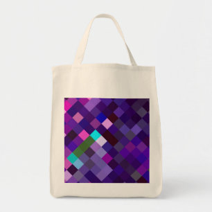 Pixelated Pattern - Purple Tote Bag