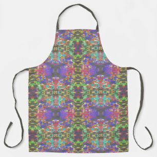 Pixelated Patterned Beyond Colors Of The Rainbow Apron