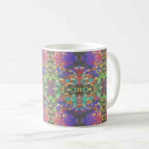 Pixelated Patterned Beyond Colors Of The Rainbow Coffee Mug
