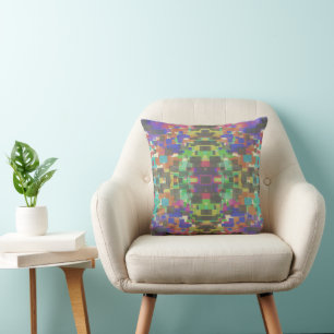 Pixelated Patterned Beyond Colours Of The Rainbow Cushion