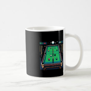 Pixelated Pot 8-bit Billiards  Coffee Mug