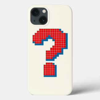 Pixelated Question Mark - Retro Gaming Art iPhone 13 Case