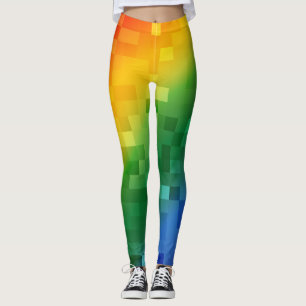 Pixelated Rainbow Leggings