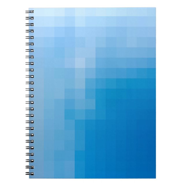 Pixelated Sky Spiral Notebook (Front)