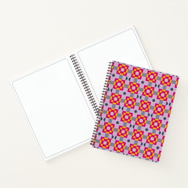Pixelated Squares 3 Notebook (Inside)