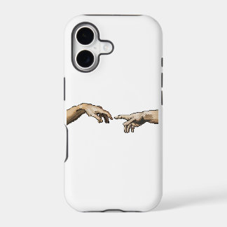 Pixelated "The Creation of Adam" case