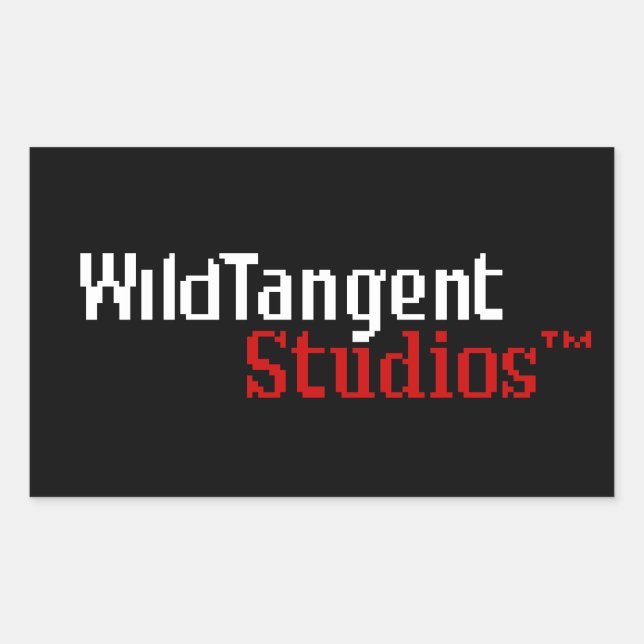 Pixelated WildTangent Logo Stickers (Front)