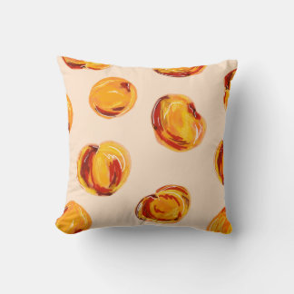 PixelatedDino Peach Pattern Pillow