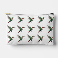 Pixeled Green Hummingbird