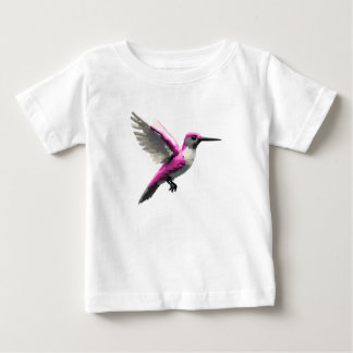 Pixeled Pink Hummingbird- Baby T-Shirt
