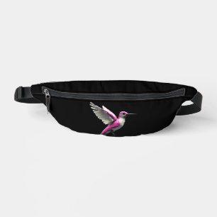 Pixeled Pink Hummingbird Bum Bags